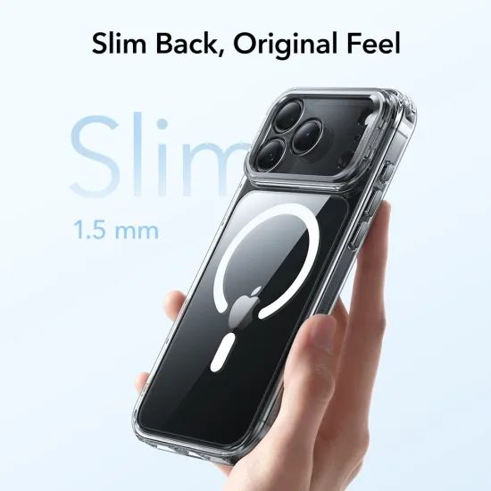 ESR Classic Hybrid Kickstand MagSafe, iPhone 17 Pro Max, transparent