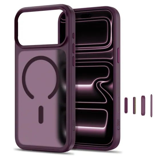 Tech-Protect MagMat MagSafe CC, iPhone 17 Pro / 18 Pro, vínový matný