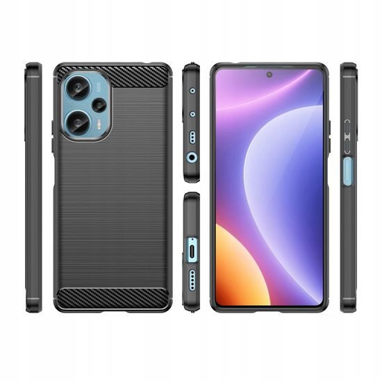 Tech-Protect TPUCarbon, Xiaomi Poco F5, černý