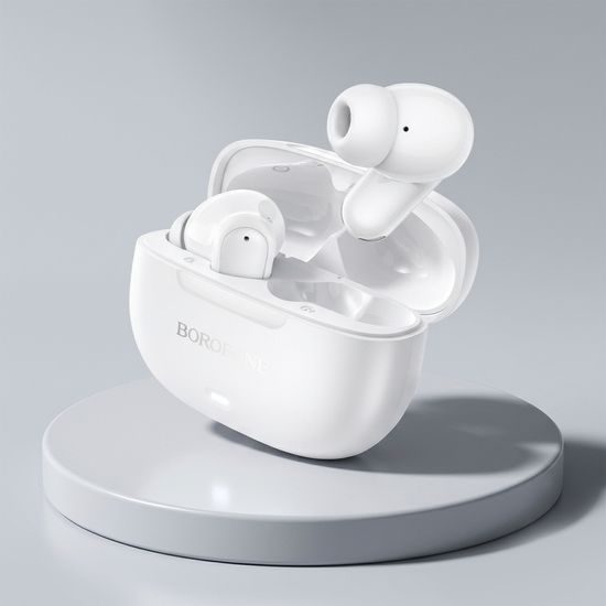Borofone BW96 Bluetooth Kopfhörer Mellow mit ANC + ENC - Kabellose In-Ear Ohrhörer - Weiß
