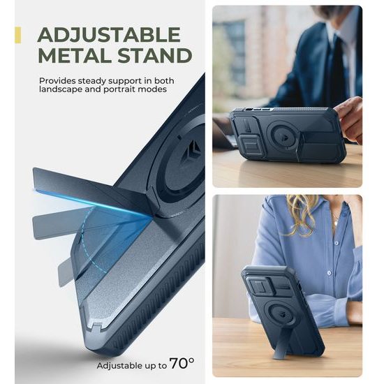 Θήκη Dexnor MagSafe 360 Kickstand Camprotector για iPhone 14 Pro Max, μπλε