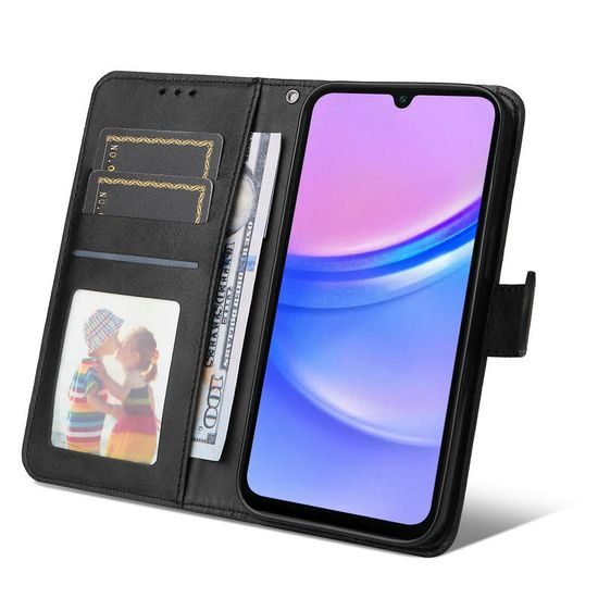 Samsung Galaxy A18 klappümbris magnetiga – must