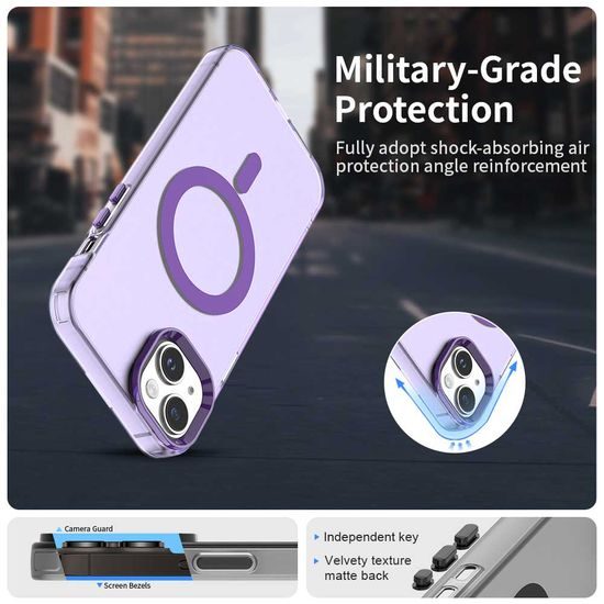 Techsuit CandyCase MagSafe, iPhone 13, μωβ