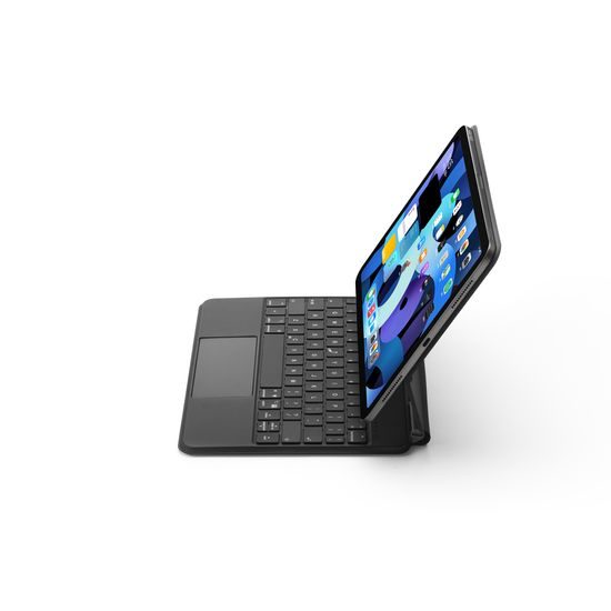 JP Magnetic Keyboard MK04 táblagép tok, iPad Pro 11 2018 / 2020 / 2021 / 2022, iPad Air 4 10.9 2020 / Air 5 10.9 2022 / Air 11 2024, fekete
