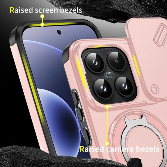 Husă Camslide Stand, Xiaomi 17, roz