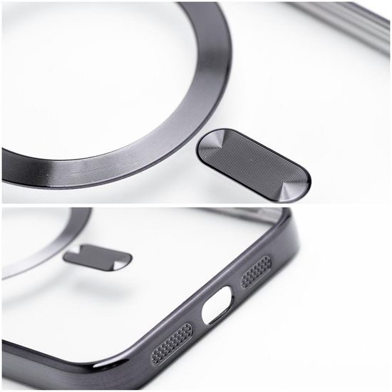 iPhone 17 Pro Max / 18 Pro Max vāciņš – Electro Mag Cover ar MagSafe – melns