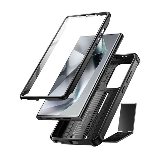 Tech-Protect Kevlar Cam+ tok, Samsung Galaxy S24 Ultra, fekete
