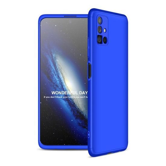 Husă 360° pentru telefon Samsung Galaxy M51, albastră
