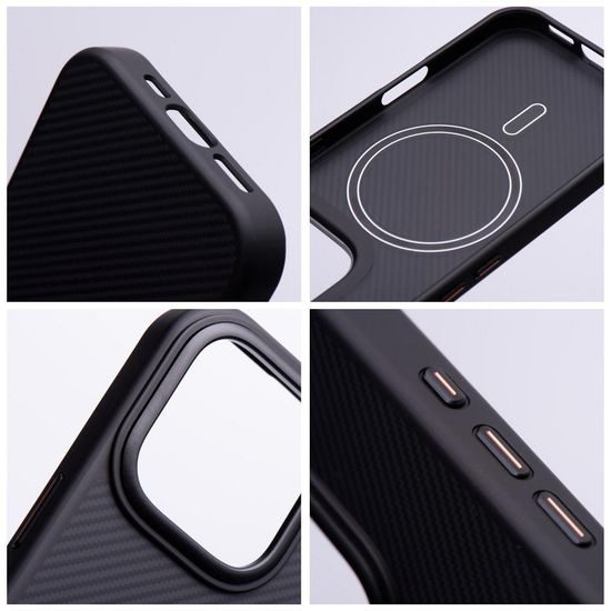 Carbon Elite Mag obal, iPhone 17 Pro Max / 18 Pro Max, čierny