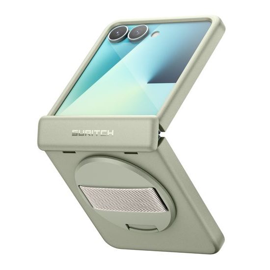 Suritch 360° Kickstand θήκη Samsung Galaxy Z Flip 7, πράσινη