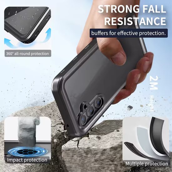 ShellBox IP68 Carcasă, Samsung Galaxy A55 5G, negru