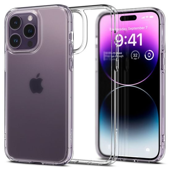 Spigen Ultra hybrid kryt na mobil, iPhone 14 Pro, frost clear