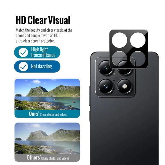 JP Combo pack, Sada 2 tvrzených skel a 2 sklíček na fotoaparát, Xiaomi 14T