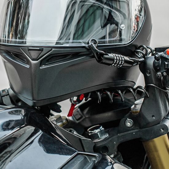 Lucchetto impermeabile per bici Wozinsky WBN-01R per casco da ciclismo, nero