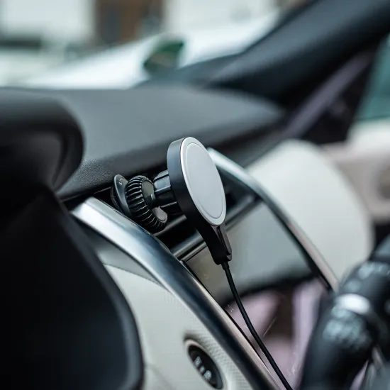 ER POWER MagSafe φορτιστής αυτοκινήτου 15W + αντάπτορας 40W, μαύρος