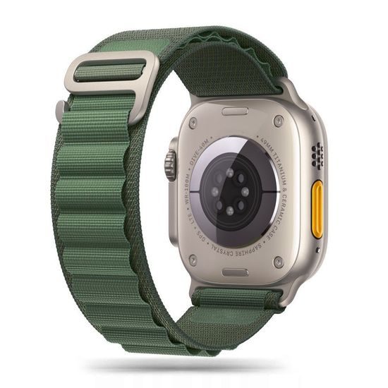 Tech-Protect Nylon PRO opasok, Apple Watch 4 / 5 / 6 / 7 / 8 / 9 / SE (38 / 40 / 41 mm), zelený