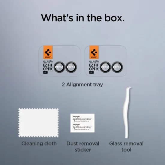 Spigen Optik.TR Ez Fit προστασία κάμερας, 2 τεμάχια, Samsung Galaxy Z Flip 7, μαύρο