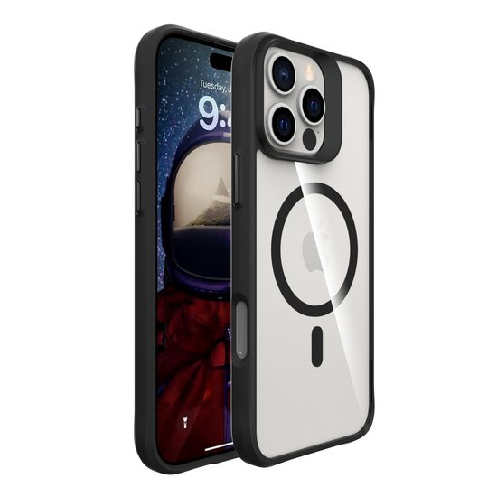 JP MagFit MagSafe θήκη με πιστοποίηση 3M SGS, iPhone 16 Pro, μαύρη