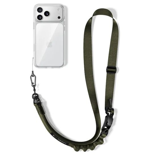 Tech-Protect C9S Crossbody Handykette - Verstellbares Trageband für Smartphone - Grün