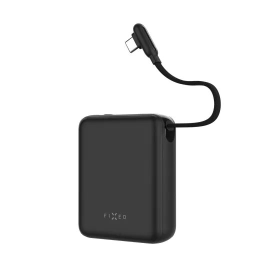 FIXED Zen 10 Loop powerbank LCD kijelzővel, 10 000 mAh, 30W, fekete
