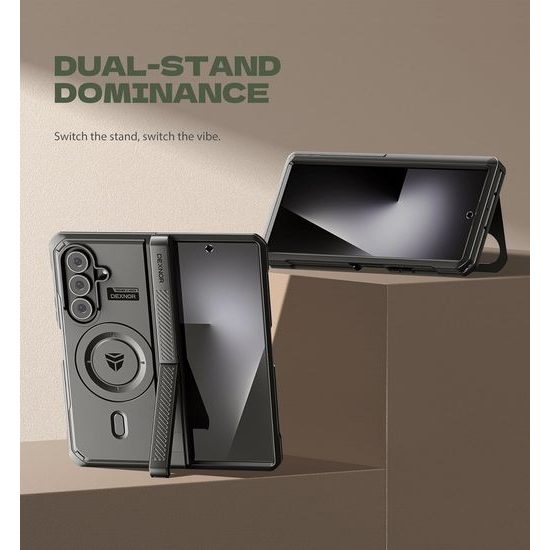 Θήκη Dexnor MagSafe Kickstand για Samsung Galaxy Z Fold 7, μαύρη