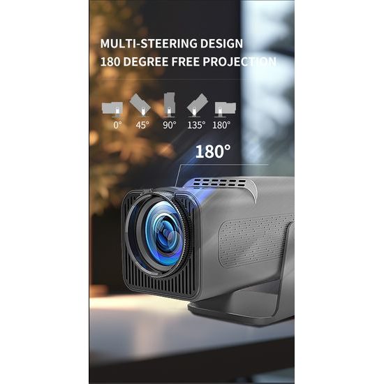 Magcubic HY320, φορητός προβολέας 4K για ταινίες και παιχνίδια, μαύρος