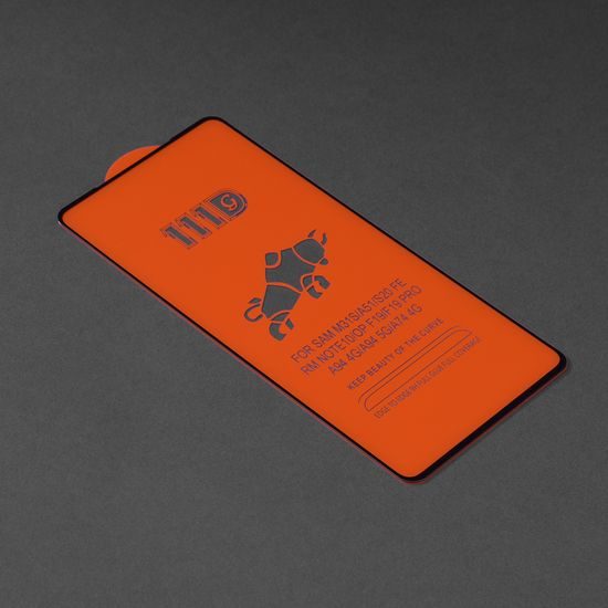 TechSuit 111D Zaščitno kaljeno steklo, Xiaomi Redmi Note 10 4G / Note 10S / Poco M5s, črn