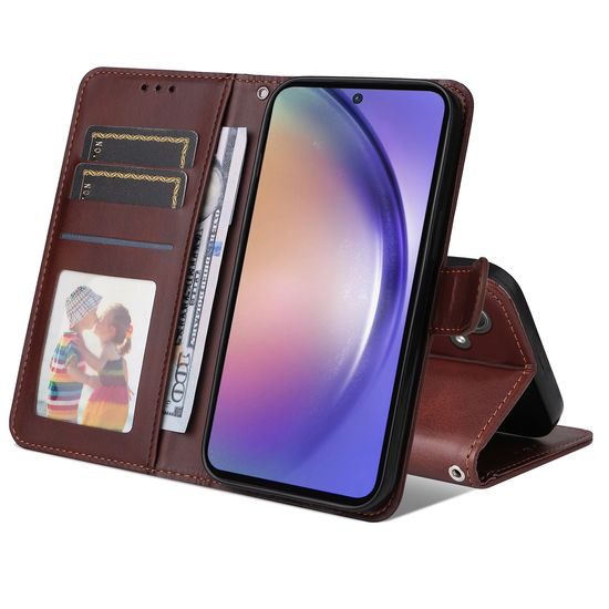 Mágneses tok, Samsung Galaxy A55, barna