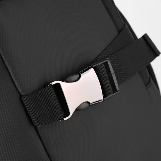 JP Rucksack B08 - 50x30x20 cm - Alltagsrucksack mit verstellbaren Schultergurten - Schwarz