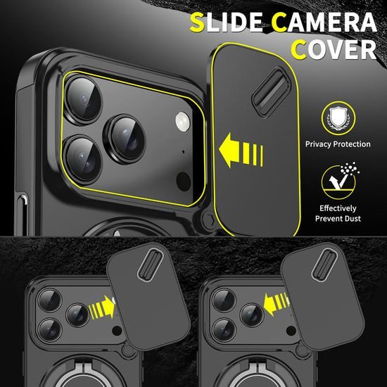 Custodia Camslide Stand, iPhone 17 Pro, nero