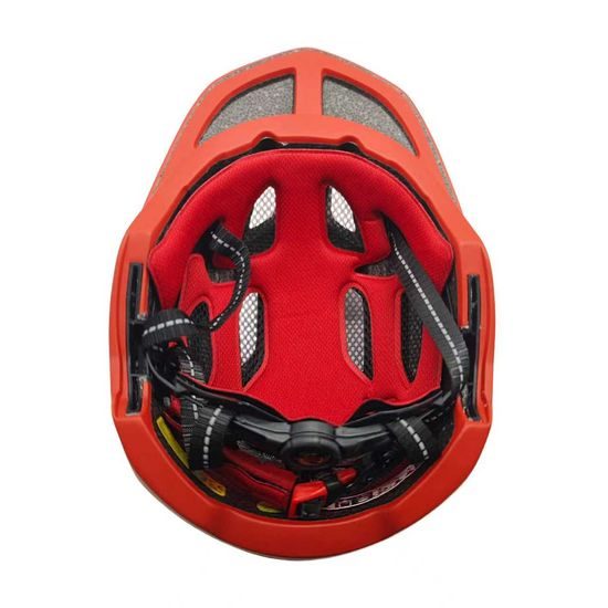 Casco da ciclismo per bambini Wozinsky con luce posteriore USB S, rosso