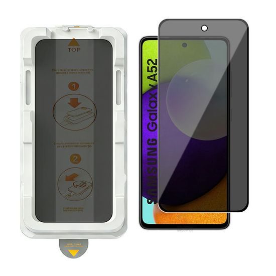 Wency Magic Box Privacy 5D Σκληρυμένο Γυαλί με Εύκολη Εφαρμογή, Samsung Galaxy A53 5G, μαύρο