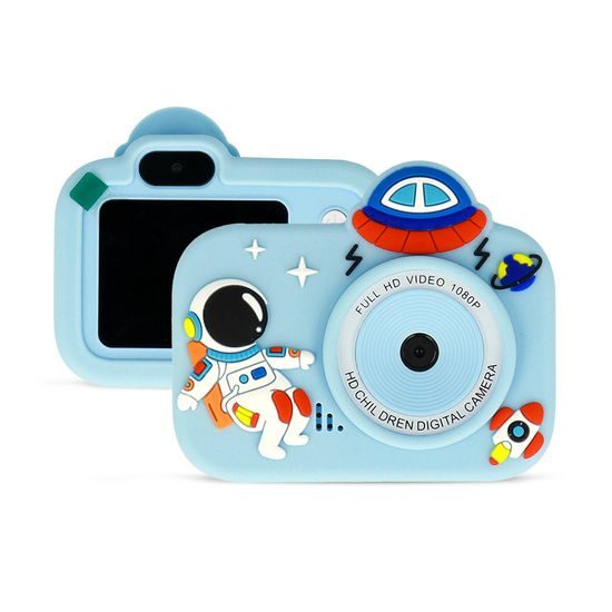 Fotoaparát a kamera pro děti Y8 Astronaut, modrý