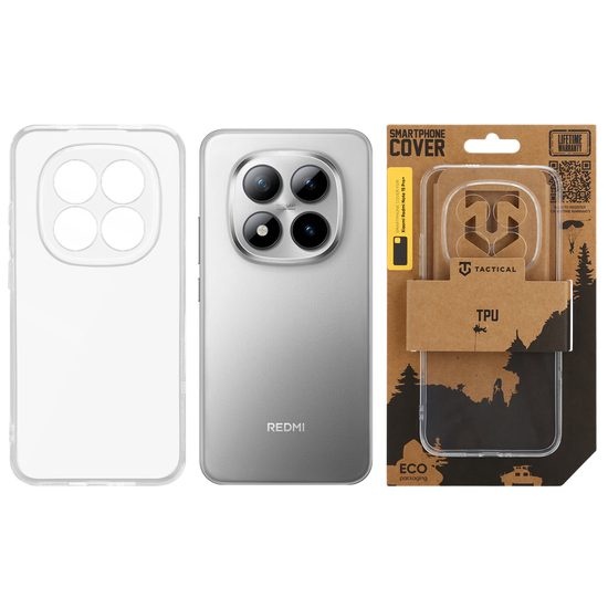 Tactical TPU θήκη για Xiaomi Redmi Note 15 Pro Plus 5G, διάφανη