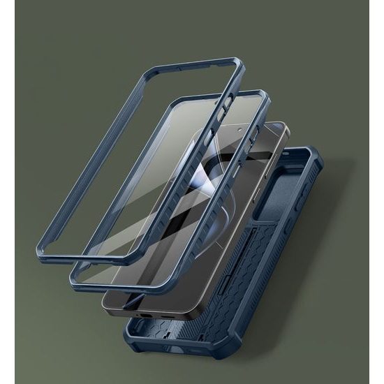 Dexnor 360 Kickstand Camprotector Θήκη Samsung Galaxy S25 Plus, Μπλε