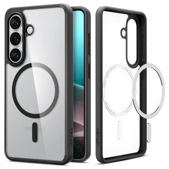 Spigen Ultra Hybrid Mag cu MagSafe, Samsung Galaxy S26, negru