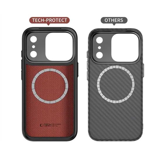 Tech-Protect Kevlar Aramid CC MagSafe θήκη, iPhone 17 Pro Max, μαύρη