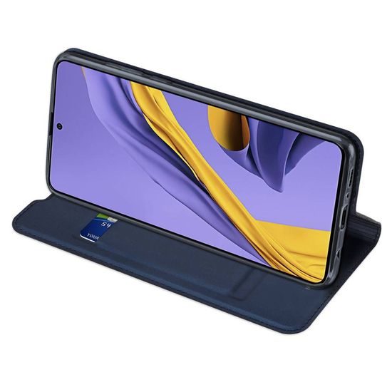 Dux Ducis Skin Leather case, knižkové púzdro, Samsung Galaxy M51, modré