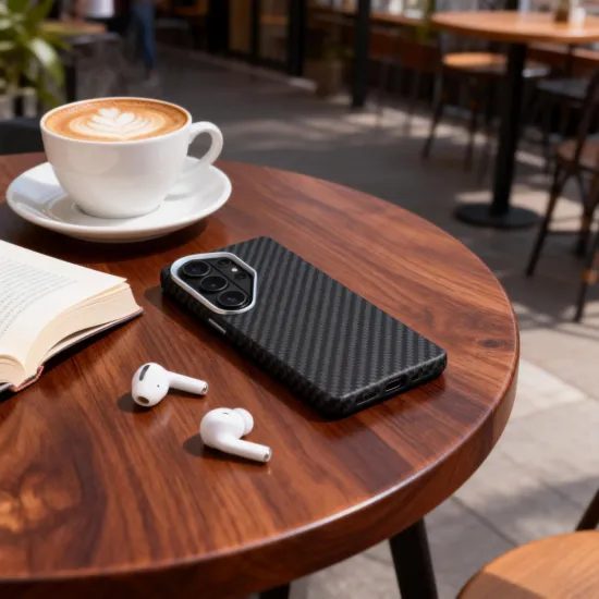 Tech-Protect Ion Carbon MagSafe cover til Samsung Galaxy S26 Ultra - Sort-Sølv