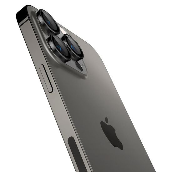 Spigen Optik.TR Ez Fit ochrana fotoaparátu, 2 kusy, iPhone 14 Pro / 14 Pro Max / 15 Pro / 15 Pro Max, černá