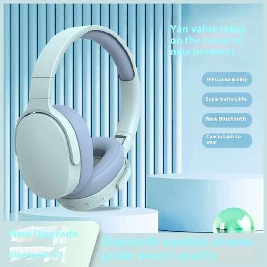 Ασύρματα ακουστικά Bluetooth με άνετα ωτοκούπες, ANC, ροζ