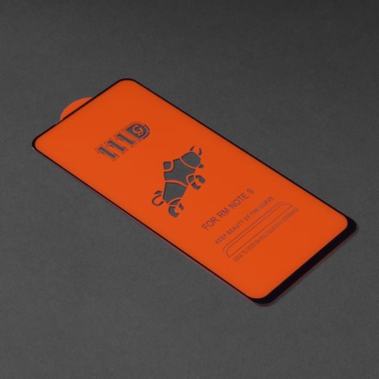TechSuit 111D Zaščitno kaljeno steklo, Xiaomi Redmi Note 9 / Redmi 10X 4G, črn