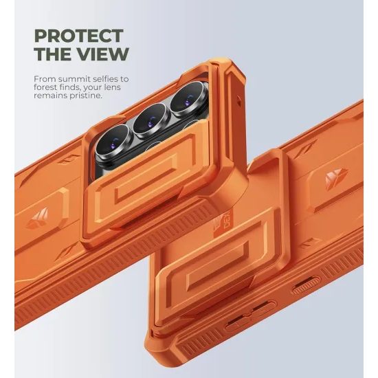 Dexnor 360 Kickstand Camprotector maska Samsung Galaxy S26 Ultra, narančasta