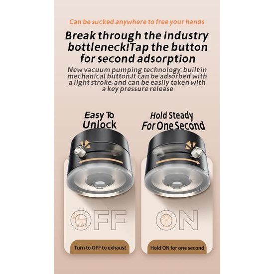 Μαγνητική βάση κινητού 360° με βεντούζα για αυτοκίνητο, μεταλλικός βραχίονας, μαύρη, C47