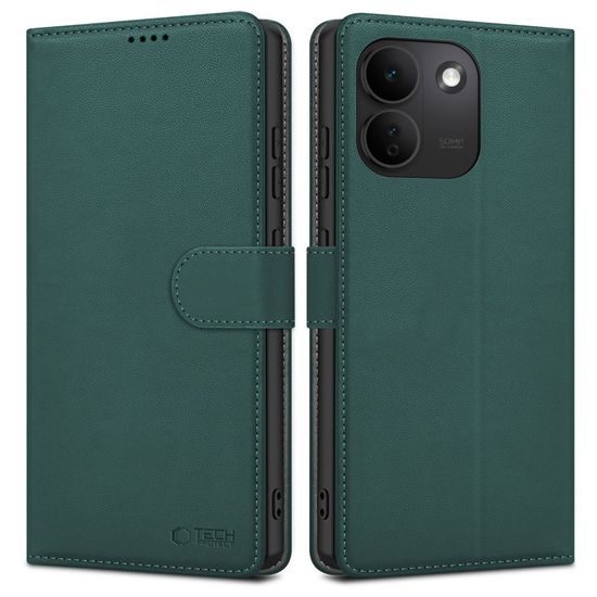 Tech-Protect Wallet Schutzhülle für Xiaomi Redmi Note 17 Pro Max 5G - Kunstleder mit Kartenfächern - Grün
