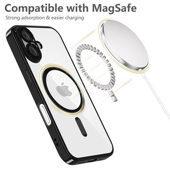 Tech-Protect MagFlex MagSafe iPhone 16e, γυαλιστερό μαύρο