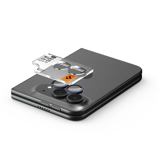 Spigen Optik.TR Ez Fit Pro Kameraschutz für iPhone Duo - Gehärtetes Schutzglas für Kamera - 2 Stück - Night Sky