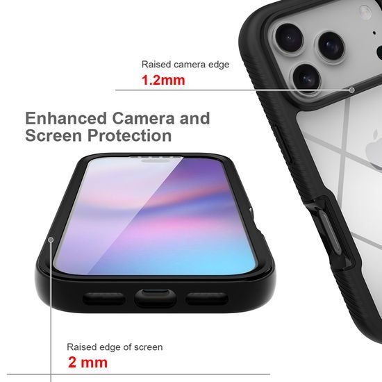 JP Defense360 θήκη, iPhone 17 Pro, μαύρη