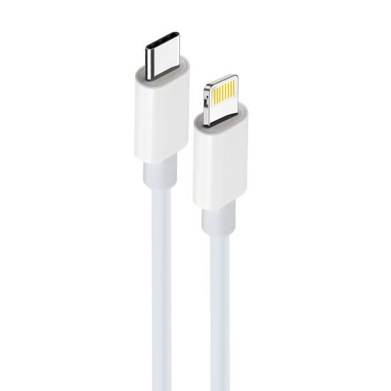 Maxlife kábel MXUC-05 USB-C - Lightning 1,0 m 20W, biely