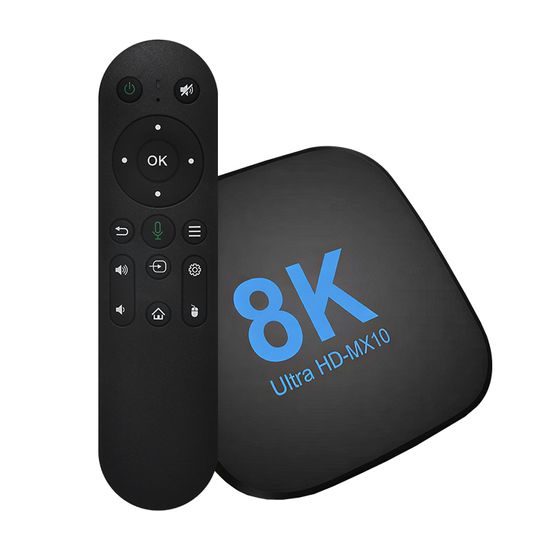 MX10 8K Smart TV Box z Android 14 (4 GB RAM / 32 GB)